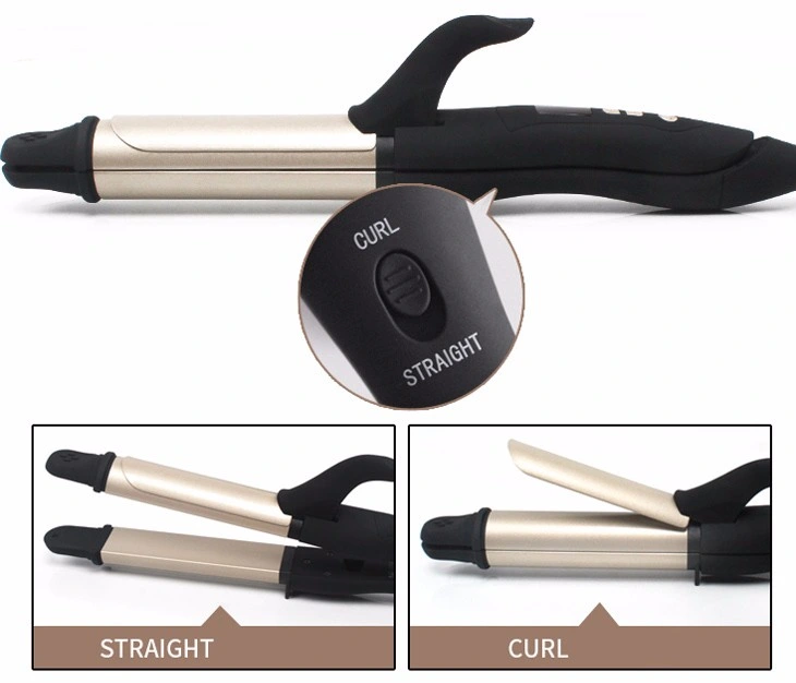 Factory Price 2 in 1 Digital Hair Straightener and Hair Curler